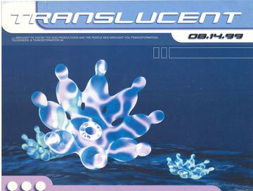 Translucent flyer, Tucson, August 14, 1999