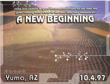 A New Beginning flyer, Yuma, October 4, 1997