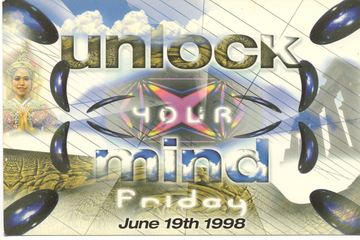 Unlock Your Mind flyer, Tucson, June 19, 1998