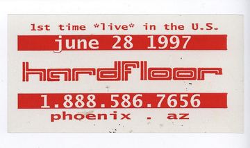 Hardfloor flyer, Phoenix, June 28, 1997