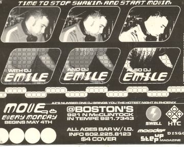 Move flyer, Boston's, Tempe, May 4, 1998 (best guess)
