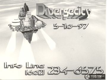 Divergecity flyer, Arizona, May 10, 1997