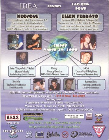 140 BPM Down flyer, Arizona, March 24, 2000
