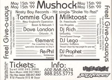 Mushock flyer, Arizona, May 15, 1999