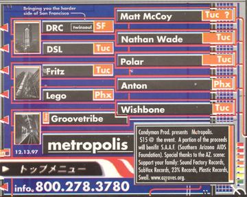 Metropolis flyer, Arizona, December 13, 1997
