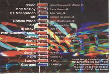 Positive Energy flyer, Arizona, c. 1998