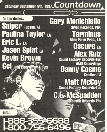 Countdown flyer, Arizona, September 6, 1997
