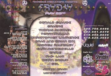 Fryday flyer, Arizona, May 23, year unknown