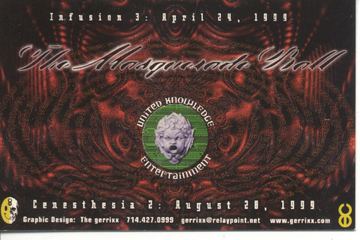 The Masquerade Ball (Infusion 3) flyer, Arizona, April 24, 1999