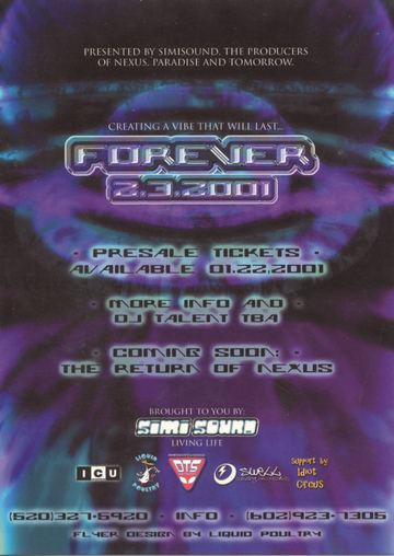 Forever flyer, Arizona, February 3, 2001