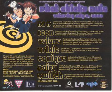 Phat Chicks Rule flyer, Arizona, July 8, 2000