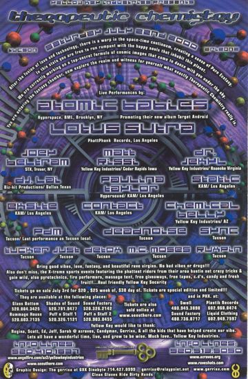 Therapeutic Chemistry flyer, Tucson, July 22, 2000