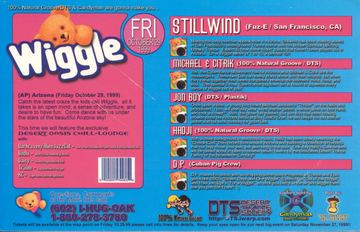 Wiggle flyer, Desert Oasis Chill-Lounge, Arizona, October 29, 1999