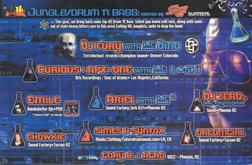 Jungle/Drum 'n' Bass flyer, Tucson, Date unknown