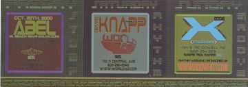 Rhythm Weekend flyer, Tucson, October 20, 2000