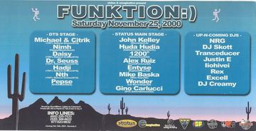 FUNKTION:) flyer, Tucson, November 25, 2000