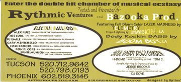 Electric Ballroom / Soul Daddy Disco Garden flyer, Tucson, Date unknown
