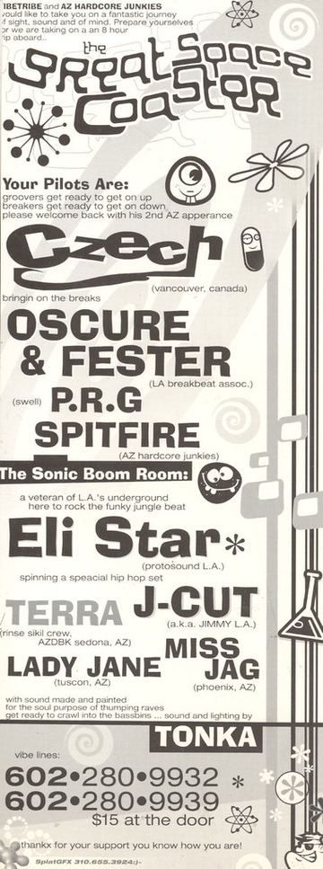 The Great Space Coaster flyer, Tucson, c. 1998