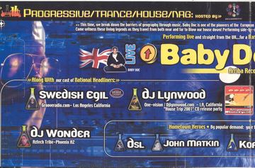 Progressive/Trance/House/NRG flyer, Tucson, 2001