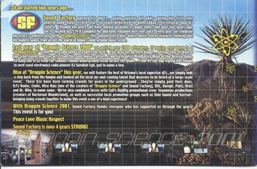 Droppin Science 2001 flyer, Tucson, 2001