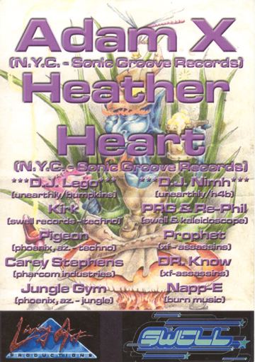 Adam X / Heather Heart flyer, Tucson, Date unknown