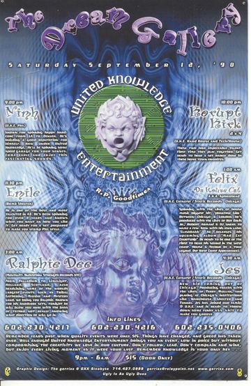 The Dream Garden flyer, Tucson, September 12, 1998