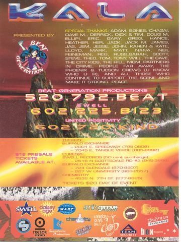 KALA flyer, Tucson, Date unknown