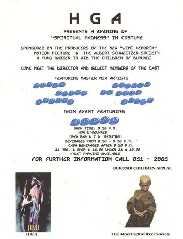 Spiritual Madness flyer, Arizona, c. 1997