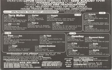 Operation: Lotus flyer, Phoenix, August 17, 1996