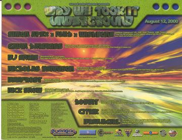 Why We Took It Underground flyer, Tucson, August 12, 2000