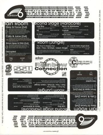 Rainbow 6 flyer, Arizona, c. 2000