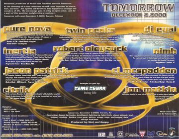 Tomorrow flyer, Tucson, December 2, 2000