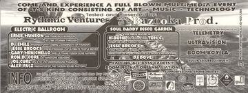 Rythmic Ventures and Bazooka Prod. flyer, Electric Ballroom; Soul Daddy Disco Garden, Tucson, Date unknown