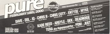 pure flyer, Tucson, February 18, 2000