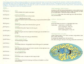 Camp-out festival flyer, Arizona, November 20, year unknown