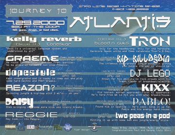 Journey to Atlantis flyer, Phoenix, July 29, 2000