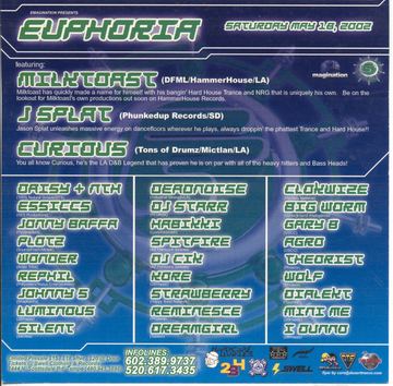 Euphoria flyer, Arizona, May 18, 2002