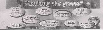 Ionizing the groove flyer, Arizona, Date unknown