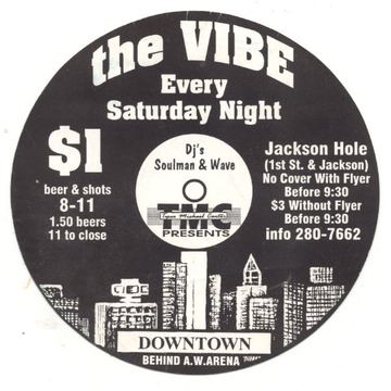 the VIBE flyer, Jackson Hole, Arizona, c. 1997