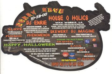 Scary Rave flyer, Arizona, October 28, 2000