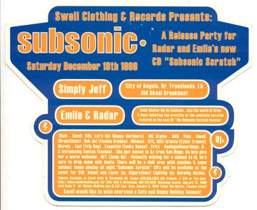 Subsonic flyer, Tempe, December 18, 1999