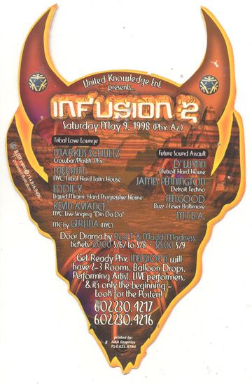 Infusion 2 flyer, Phoenix, May 9, 1998