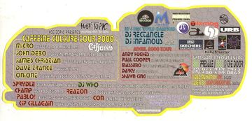 Caffeine Culture Tour 2000 flyer, Arizona, 2000