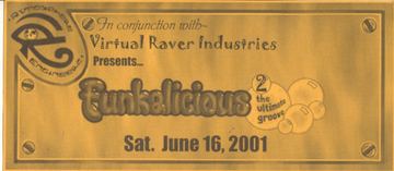 Funkalicious 2 flyer, Arizona, June 16, 2001