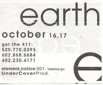 Earth flyer, Arizona, October, year unknown