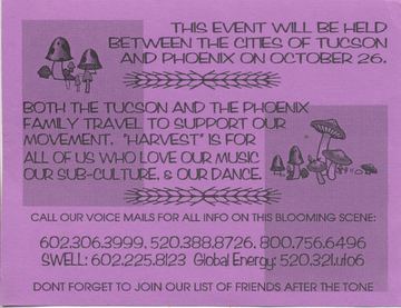 Harvest flyer, Arizona, October 26, 1996 (year estimated)