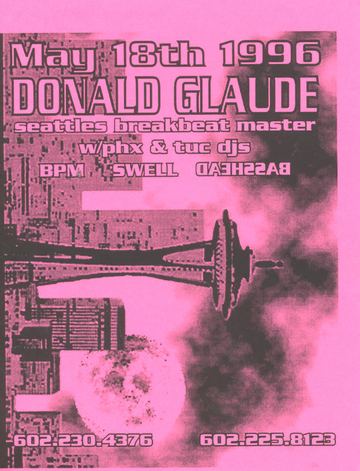 Donald Glaude flyer, Arizona, May 18, 1996