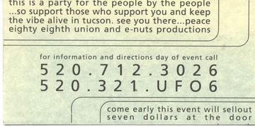 Picture 062 flyer, Tucson, Date unknown