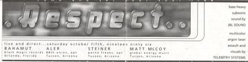 Respect flyer, Arizona, October 5, 1996