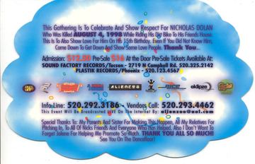 Nicholas Dolan Memorial Gathering flyer, Arizona, Date unknown